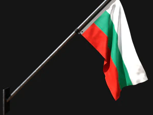 Bandiera della bulgaria 03 Modello 3D