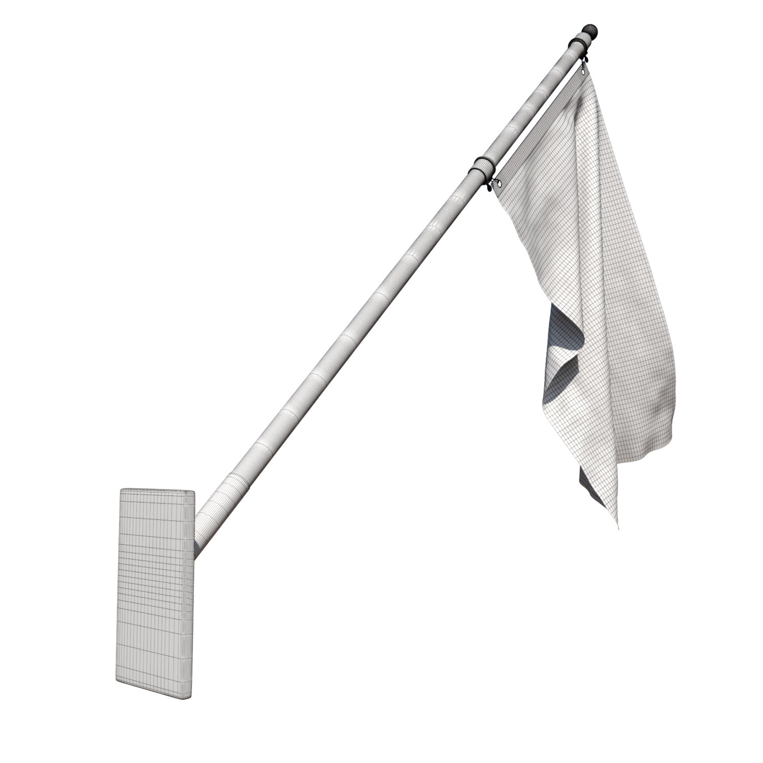 Flag of chad 03 Modello 3D in Decoration 3DExport