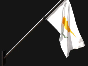 Bendera Siprus 03 Model 3D