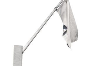 Flag of czech republic 03 3D 모델