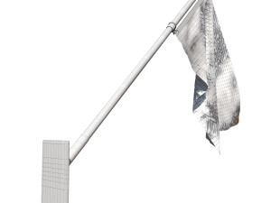 Flag of el salvador 03 Modèle 3D