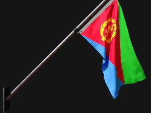 Bendera eritrea 03 Model 3D