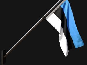 Flag of estonia 03 3D Model