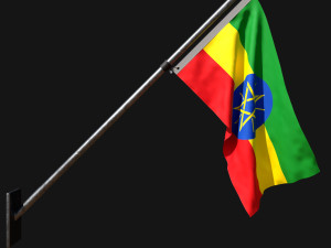 Flag of ethiopia 03 3D Model
