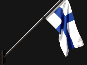 Flag of finland 03 Modelo 3D