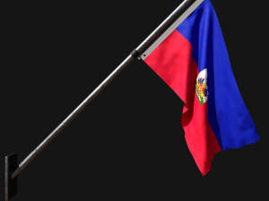 Flag of haiti 03 3Dモデル