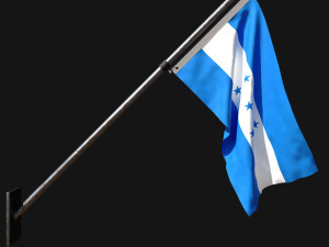 Flag of honduras 03 3D Model