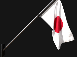 Flag of japan 03 3D 模型