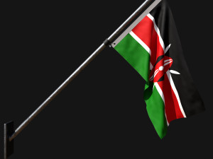 Flag of kenya 03 3D 模型
