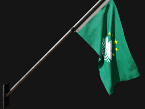Flag of macau 03 3D 模型