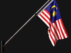 Flag of malaysia 03 3D Model