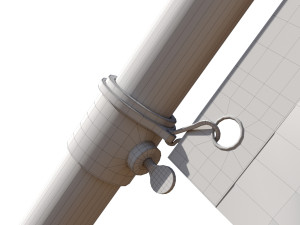 Flag of marshall 03 3D Model
