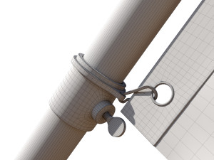 Flag of marshall 03 3D Model