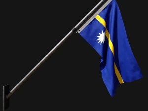 Vlag van Nauru 03 3D Model