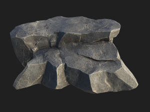 Mountain Rock Pack 02 3D Model
