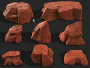 Mountain Rock Pack 03 3D Model