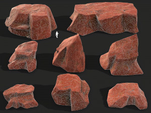 Mountain Rock Pack 03 3D Model