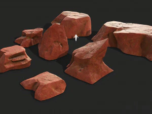 Mountain Rock Pack 03 3D Model