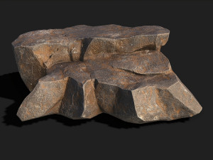 Mountain Rock 02 3D Model