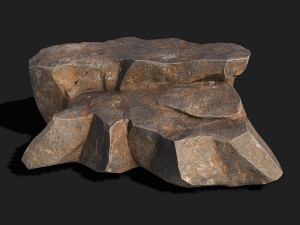 Mountain Rock 02 Model 3D