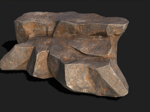 Mountain Rock 02 Model 3D