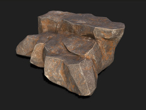 Mountain Rock 02 Model 3D