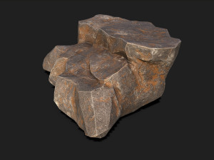 Mountain Rock 02 Model 3D