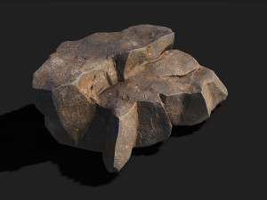 Mountain Rock 02 Model 3D