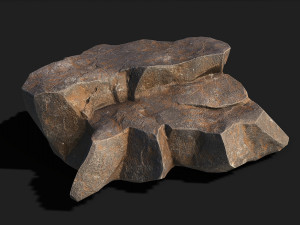 Mountain Rock 02 Model 3D