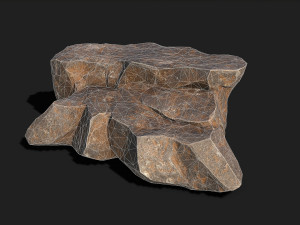 Mountain Rock 02 Model 3D