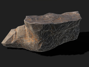 Mountain Rock 02 Model 3D