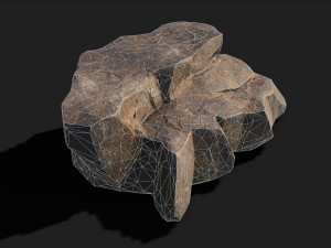 Mountain Rock 02 Model 3D