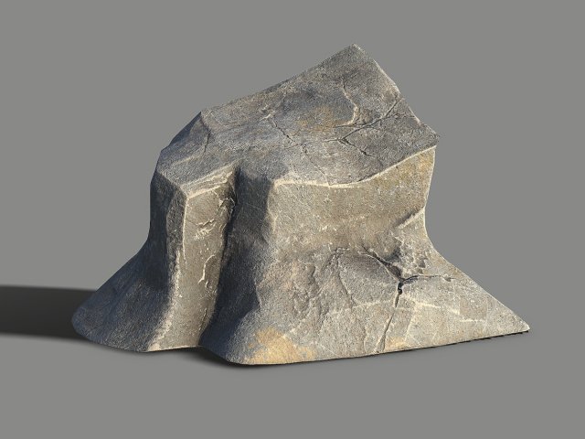 Mountain Rock 08 Model 3D .c4d .max .obj .3ds .fbx .stl .blend 