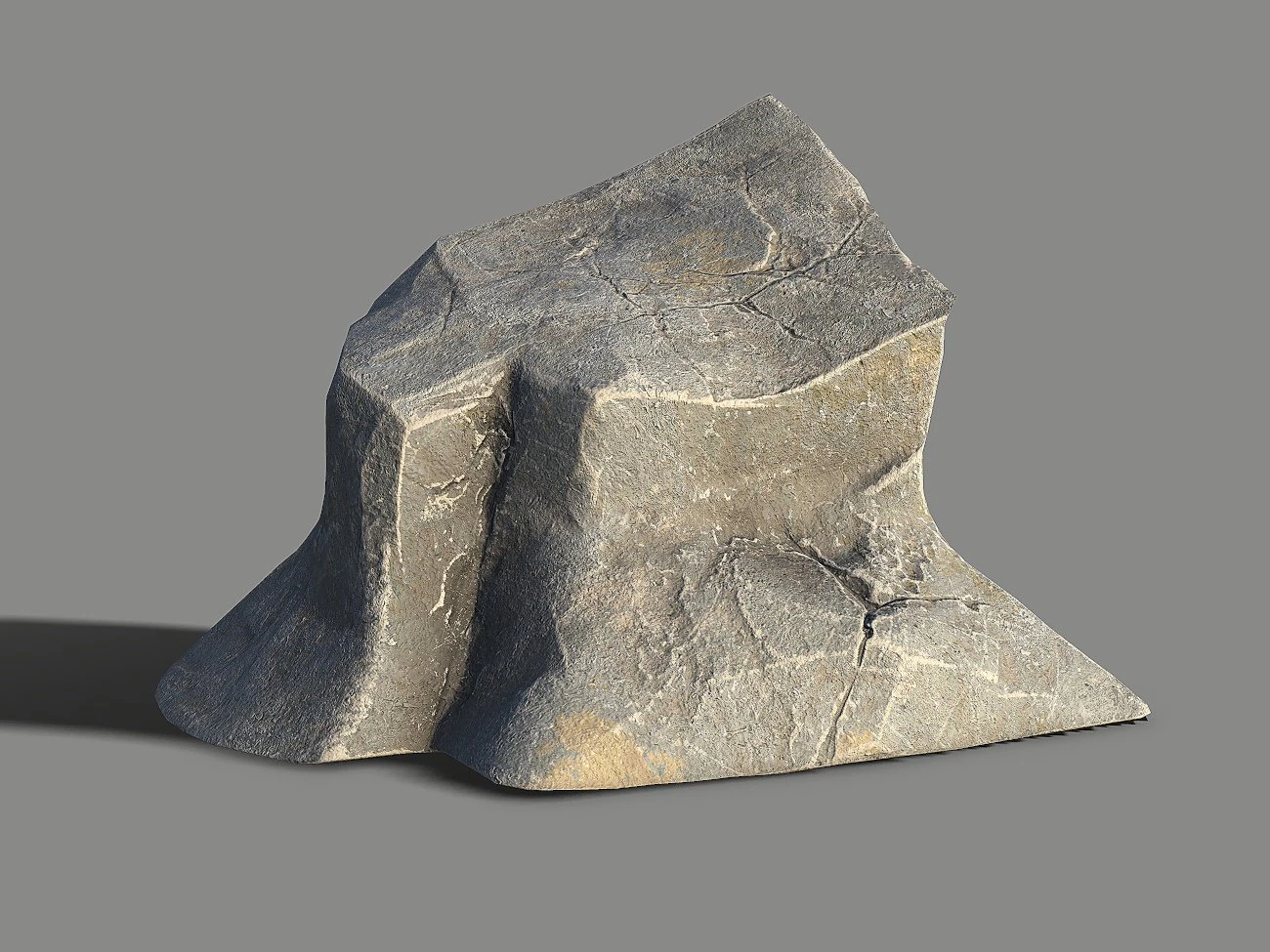 Mountain Rock 08 3D Model .c4d .max .obj .3ds .fbx .stl .blend 
