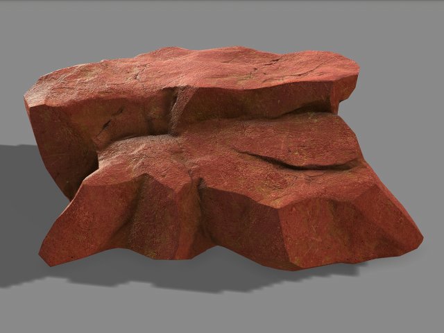 Mountain Rock 01 3D Model .c4d .max .obj .3ds .fbx .stl .blend 