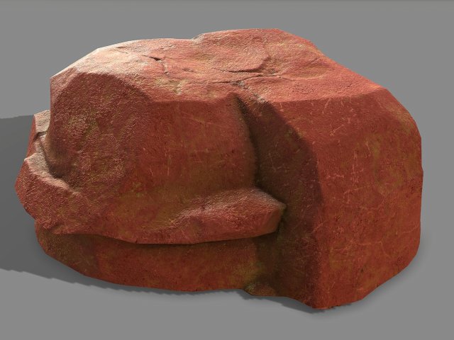 Mountain Rock 05 3D Model .c4d .max .obj .3ds .fbx .stl .blend