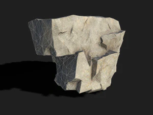 산 바위 05 3D 모델