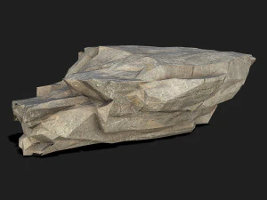 산 바위 05 3D 모델