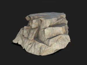 산 바위 05 3D 모델