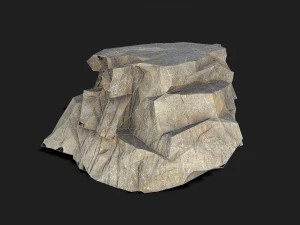 산 바위 05 3D 모델