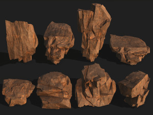 Mountain Rocks Pack 06 3D Model