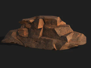 山の岩パック 06 3Dモデル