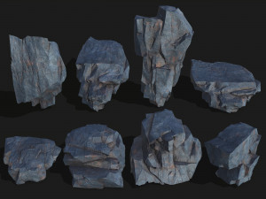 Mountain Rock Pack 07 3D Model