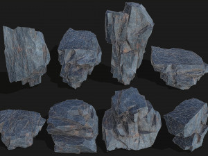 Mountain Rock Pack 07 3D Model