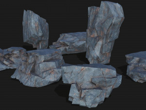 Mountain Rock Pack 07 3D Model