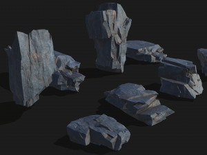 Mountain Rock Pack 07 3D Model