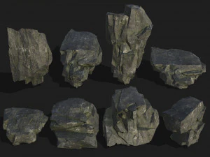 Paket Batu Gunung 08 Model 3D