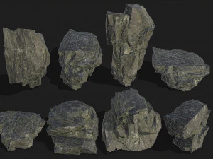 Mountain Rock Pack 08 3D Model