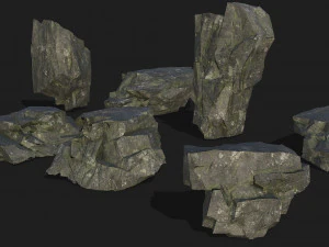 Mountain Rock Pack 08 3D Model