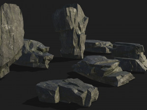 Mountain Rock Pack 08 3D Модель